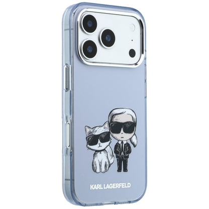 Husa MagSafe pentru Apple iPhone 18 Pro / 17 Pro, Karl Lagerfeld, IML KC Bodies Sketch Print, Albastra
