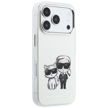 Husa MagSafe pentru Apple iPhone 18 Pro / 17 Pro, Karl Lagerfeld, IML KC Bodies Sketch Print, Bej