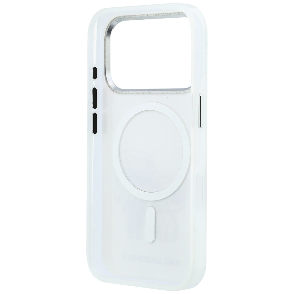 Husa MagSafe pentru Apple iPhone 18 Pro / 17 Pro, Karl Lagerfeld, IML KC Bodies Sketch Print, Bej