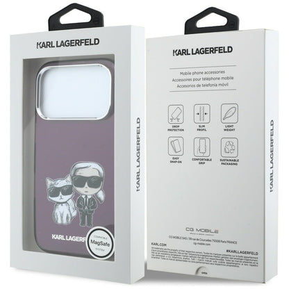 Husa MagSafe pentru Apple iPhone 18 Pro / 17 Pro, Karl Lagerfeld, IML KC Bodies Sketch Print, Visinie