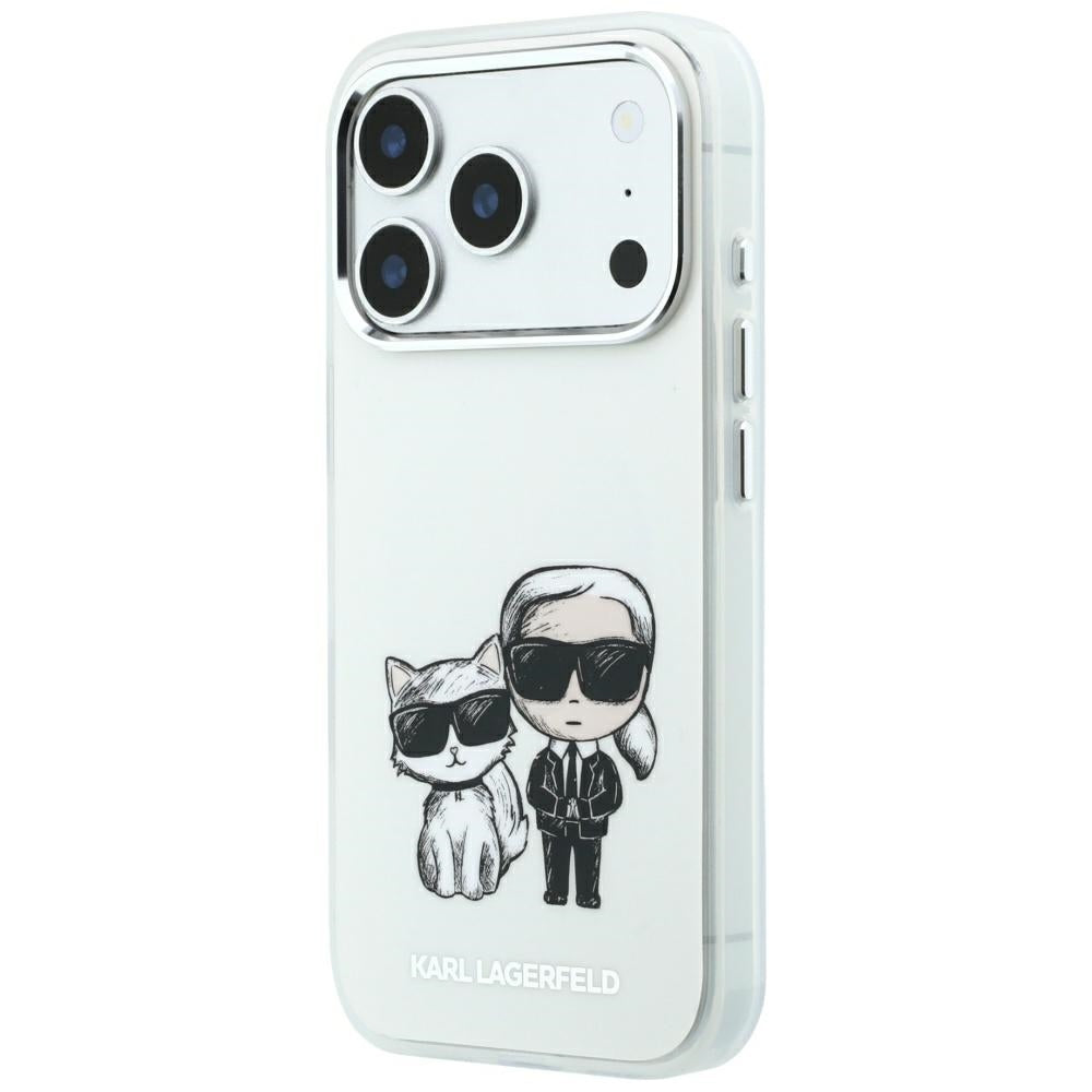 Husa MagSafe pentru Apple iPhone 18 Pro / 17 Pro, Karl Lagerfeld, KC Bodies Sketch, Bej