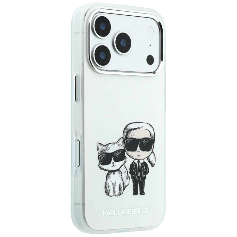 Husa MagSafe pentru Apple iPhone 18 Pro / 17 Pro, Karl Lagerfeld, KC Bodies Sketch, Bej