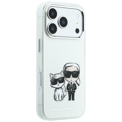 Husa MagSafe pentru Apple iPhone 18 Pro / 17 Pro, Karl Lagerfeld, KC Bodies Sketch, Bej