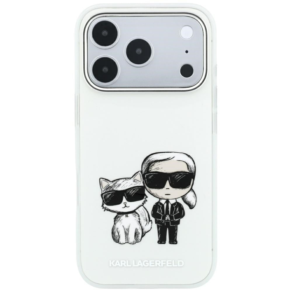 Husa MagSafe pentru Apple iPhone 18 Pro / 17 Pro, Karl Lagerfeld, KC Bodies Sketch, Bej