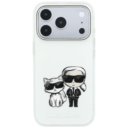 Husa MagSafe pentru Apple iPhone 18 Pro / 17 Pro, Karl Lagerfeld, KC Bodies Sketch, Bej