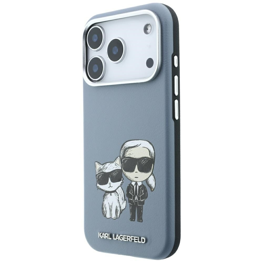 Husa MagSafe pentru Apple iPhone 18 Pro / 17 Pro, Karl Lagerfeld, KC Bodies Sketch, Bleu