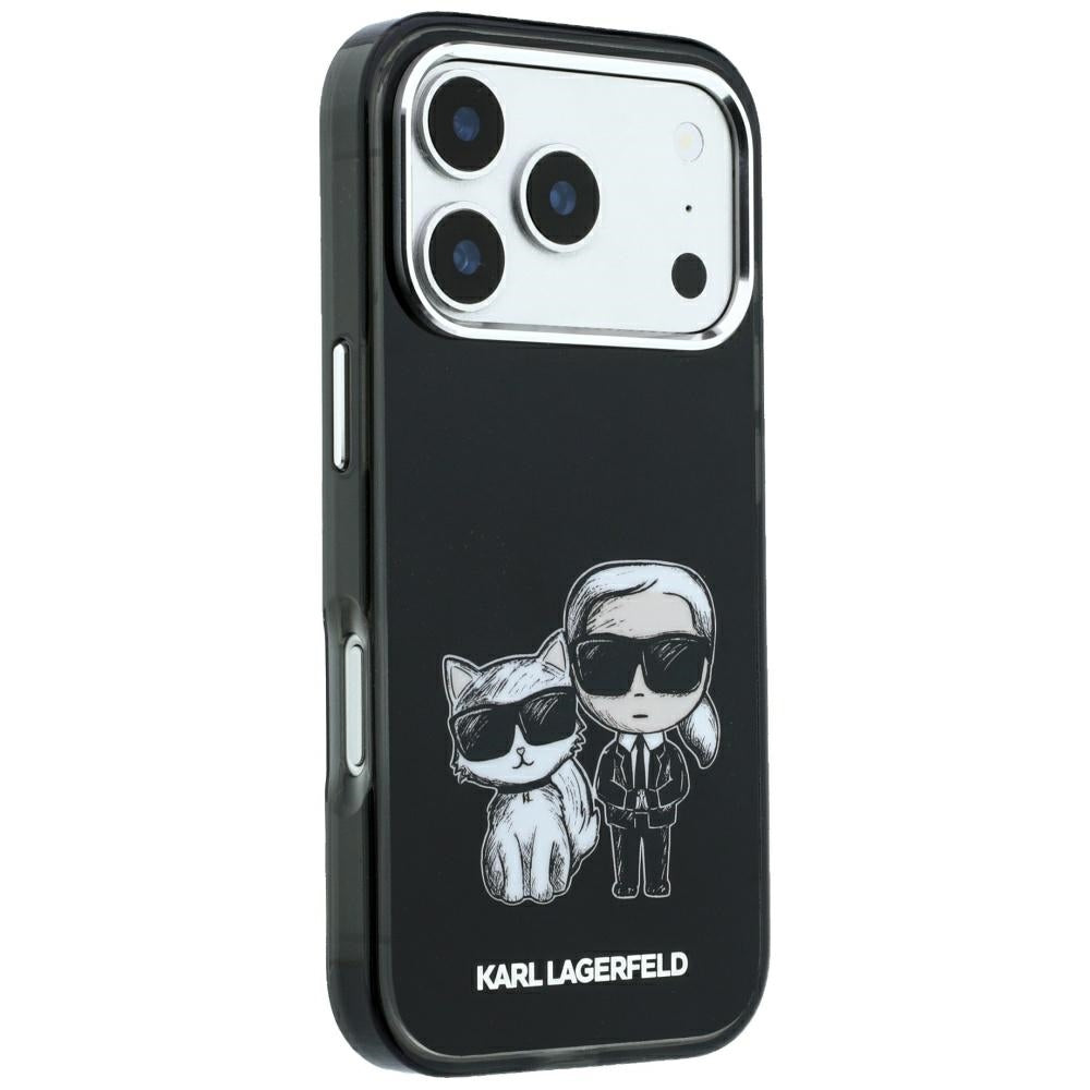 Husa MagSafe pentru Apple iPhone 18 Pro / 17 Pro, Karl Lagerfeld, KC Bodies Sketch, Neagra