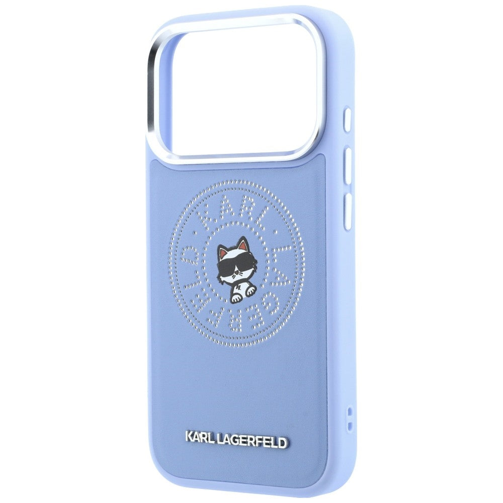 Husa MagSafe pentru Apple iPhone 18 Pro / 17 Pro, Karl Lagerfeld, Point and Choupette Sketch, Bleu