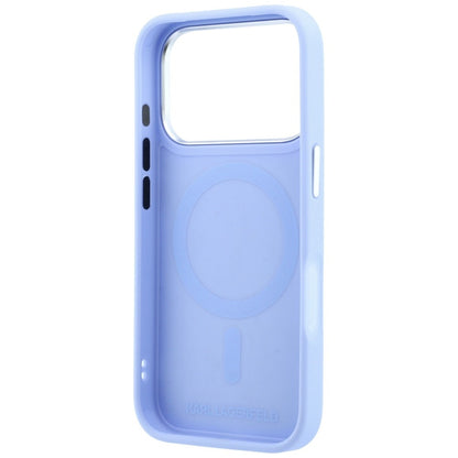 Husa MagSafe pentru Apple iPhone 18 Pro / 17 Pro, Karl Lagerfeld, Point and Choupette Sketch, Bleu
