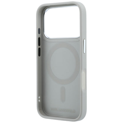 Husa MagSafe pentru Apple iPhone 18 Pro / 17 Pro, Karl Lagerfeld, Point and Choupette Sketch, Gri