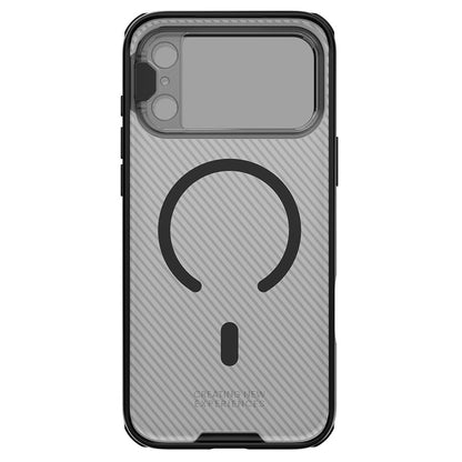 Husa MagSafe pentru Apple iPhone 18 Pro / 17 Pro, Nillkin, CamShield Prop, Neagra Transparenta