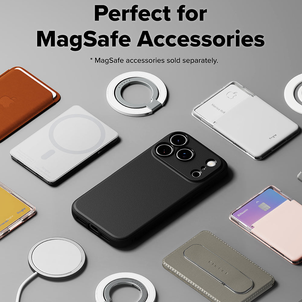 Husa MagSafe pentru Apple iPhone 18 Pro / 17 Pro, Ringke, Onyx, Neagra