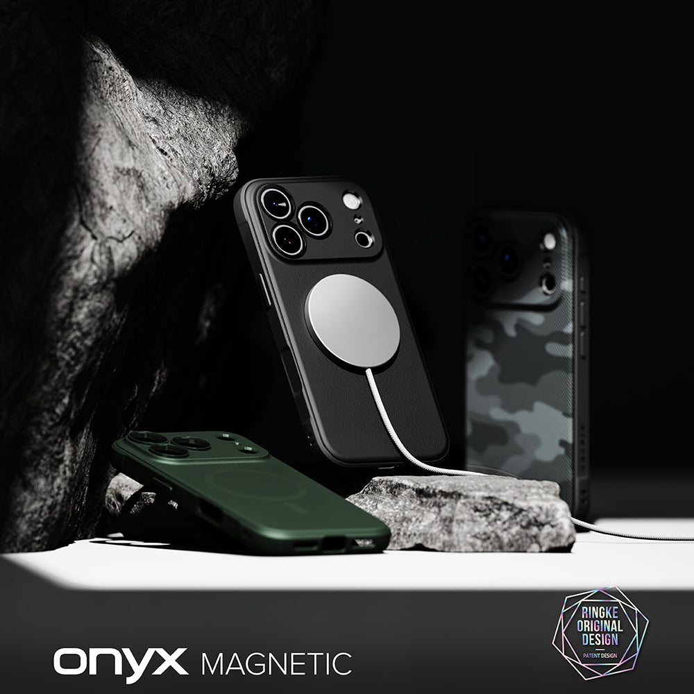Husa MagSafe pentru Apple iPhone 18 Pro / 17 Pro, Ringke, Onyx, Verde Inchis