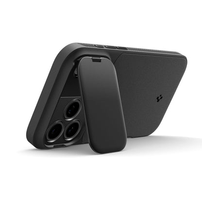 Husa MagSafe pentru Apple iPhone 18 Pro / 17 Pro, Spigen, Optik Armor, Neagra ACS09953