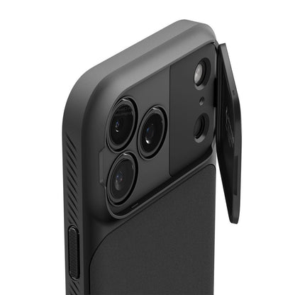 Husa MagSafe pentru Apple iPhone 18 Pro / 17 Pro, Spigen, Optik Armor, Neagra ACS09953