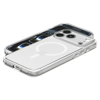 Husa MagSafe pentru Apple iPhone 18 Pro / 17 Pro, Spigen, Ultra Hybrid, Alba Satinata ACS12161