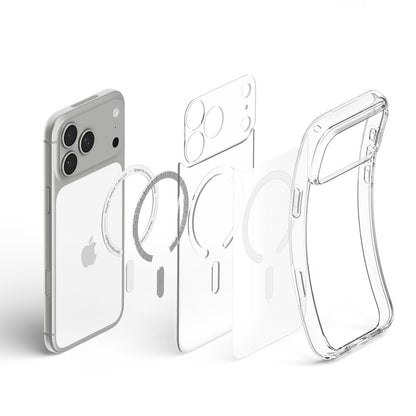Husa MagSafe pentru Apple iPhone 18 Pro / 17 Pro, Spigen, Ultra Hybrid, Alba Satinata ACS12161