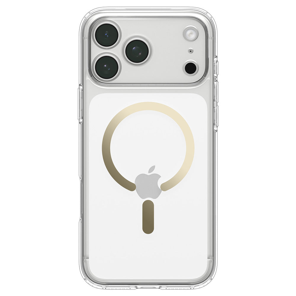 Husa MagSafe pentru Apple iPhone 18 Pro / 17 Pro, Spigen, Ultra Hybrid, Aurie Transparenta ACS12157