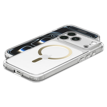 Husa MagSafe pentru Apple iPhone 18 Pro / 17 Pro, Spigen, Ultra Hybrid, Aurie Transparenta ACS12157