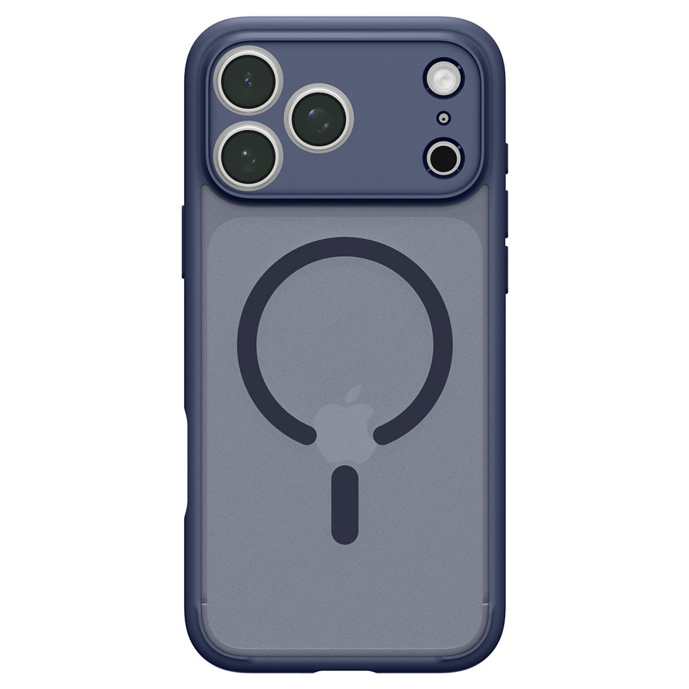 Husa MagSafe pentru Apple iPhone 18 Pro / 17 Pro, Spigen, Ultra Hybrid, Bleumarin Satinata ACS11931