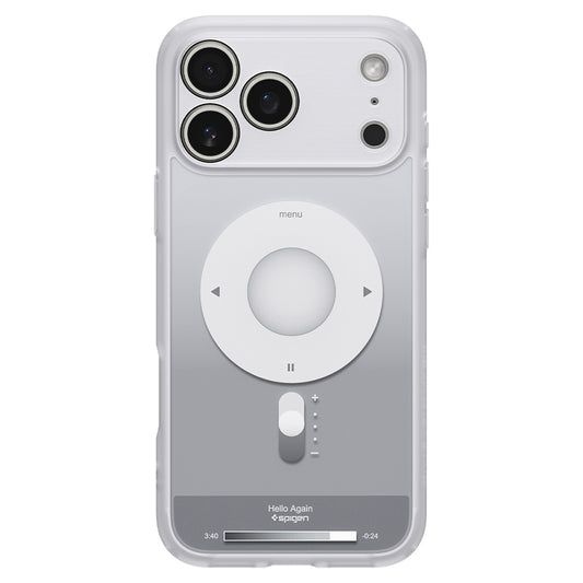 Husa MagSafe pentru Apple iPhone 18 Pro / 17 Pro, Spigen, Ultra Hybrid Classic, Argintie ACS12167