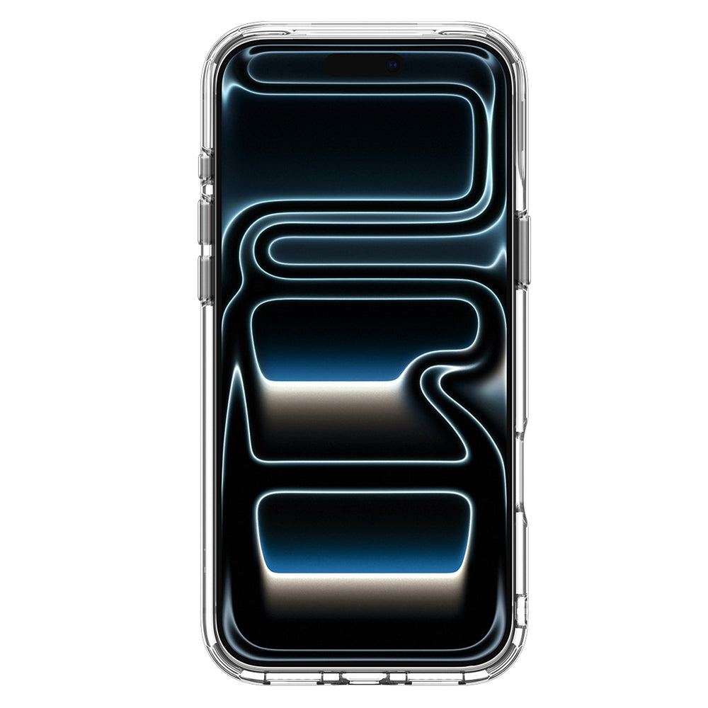 Husa MagSafe pentru Apple iPhone 18 Pro / 17 Pro, Spigen, Ultra Hybrid Optik S, Argintie Transparenta ACS11921