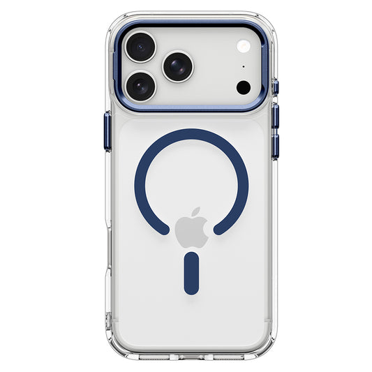 Husa MagSafe pentru Apple iPhone 18 Pro / 17 Pro, Spigen, Ultra Hybrid Optik S, Transparenta Bleumarin ACS11922