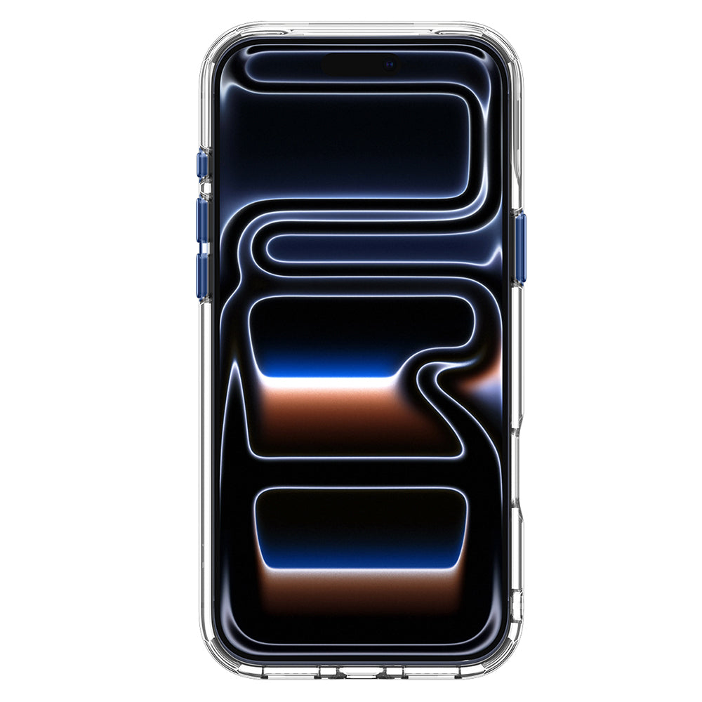 Husa MagSafe pentru Apple iPhone 18 Pro / 17 Pro, Spigen, Ultra Hybrid Optik S, Transparenta Bleumarin ACS11922