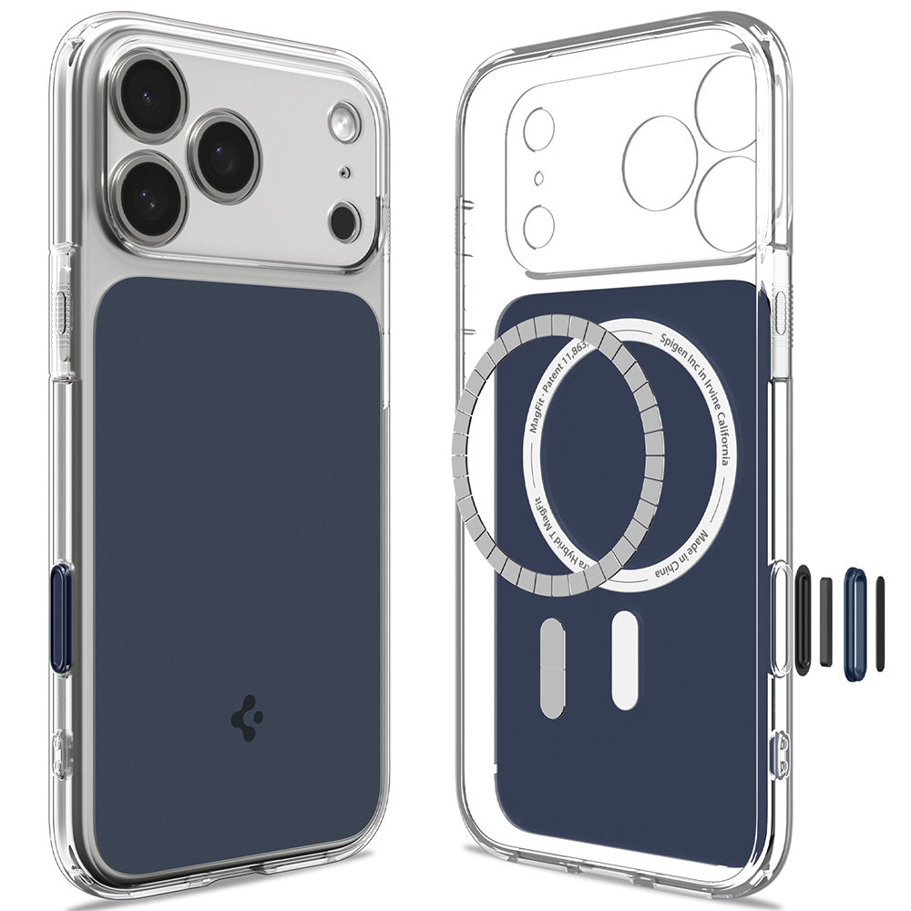 Husa MagSafe pentru Apple iPhone 18 Pro / 17 Pro, Spigen, Ultra Hybrid T, Albastra Mata ACS12172