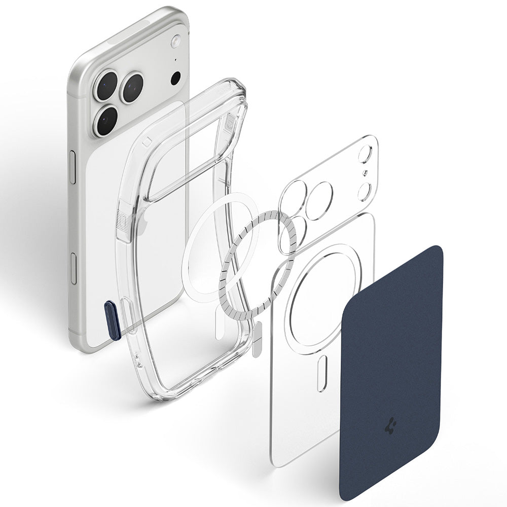 Husa MagSafe pentru Apple iPhone 18 Pro / 17 Pro, Spigen, Ultra Hybrid T, Albastra Mata ACS12172