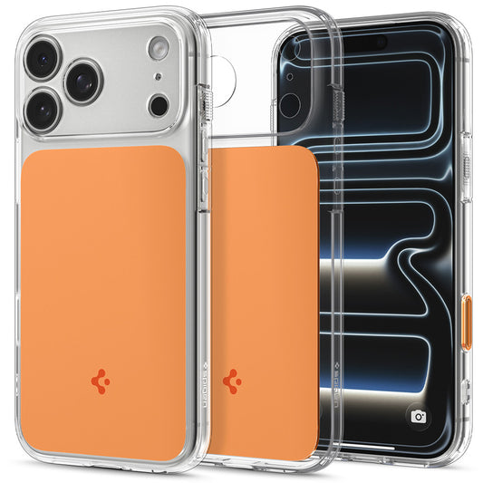 Husa MagSafe pentru Apple iPhone 18 Pro / 17 Pro, Spigen, Ultra Hybrid T, Portocalie ACS12170