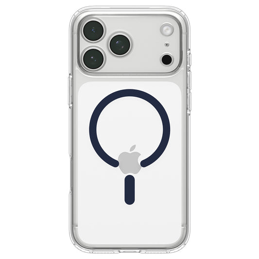 Husa MagSafe pentru Apple iPhone 18 Pro / 17 Pro, Spigen, Ultra Hybrid, Transparenta Bleumarin ACS12158