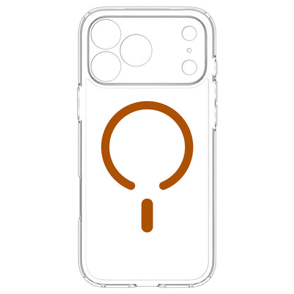 Husa MagSafe pentru Apple iPhone 18 Pro / 17 Pro, Spigen, Ultra Hybrid, Transparenta Portocalie ACS12159
