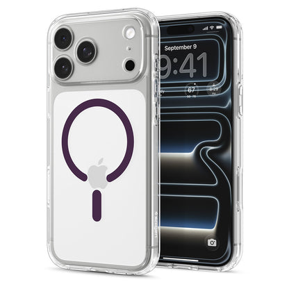 Husa MagSafe pentru Apple iPhone 18 Pro / 17 Pro, Spigen, Ultra Hybrid, Visinie Transparenta ACS12335