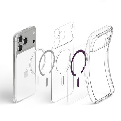 Husa MagSafe pentru Apple iPhone 18 Pro / 17 Pro, Spigen, Ultra Hybrid, Visinie Transparenta ACS12335