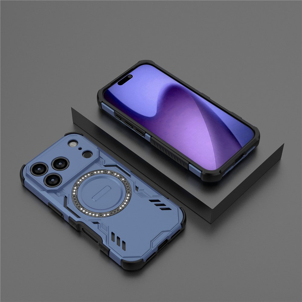 Husa MagSafe pentru Apple iPhone 18 Pro / 17 Pro, Techsuit, ArmorMag, Albastra