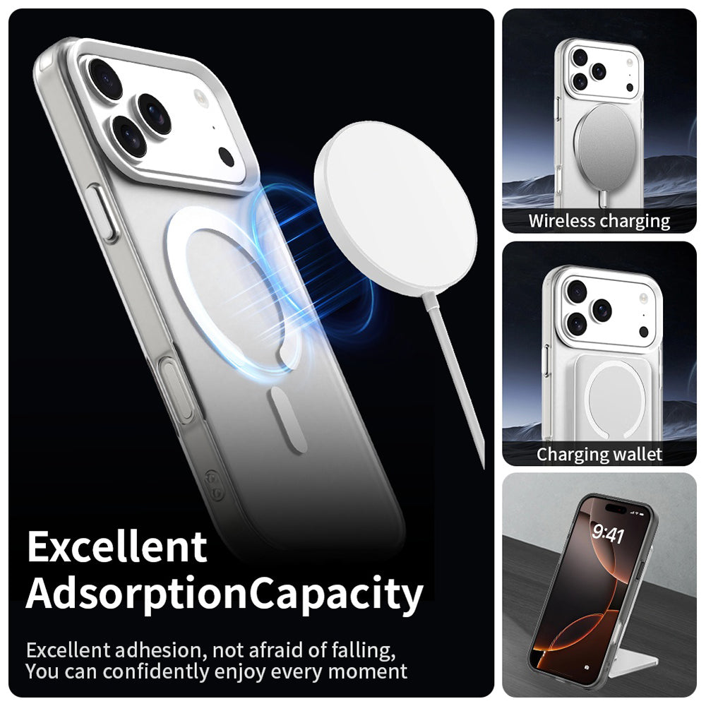 Husa MagSafe pentru Apple iPhone 18 Pro / 17 Pro, Techsuit, CandyCase, Alba