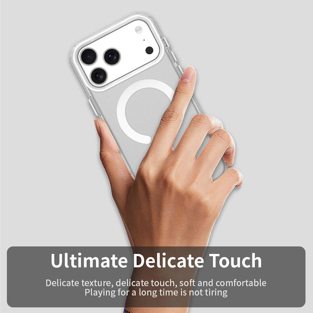 Husa MagSafe pentru Apple iPhone 18 Pro / 17 Pro, Techsuit, CandyCase, Alba