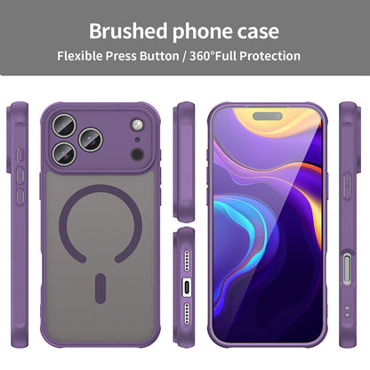 Husa MagSafe pentru Apple iPhone 18 Pro / 17 Pro, Techsuit, HaloFrost II, Mov