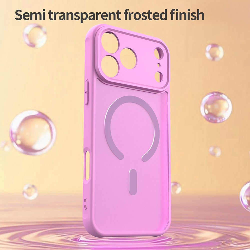 Husa MagSafe pentru Apple iPhone 18 Pro / 17 Pro, Techsuit, HaloFrost II, Portocalie