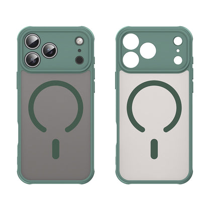 Husa MagSafe pentru Apple iPhone 18 Pro / 17 Pro, Techsuit, HaloFrost II, Verde