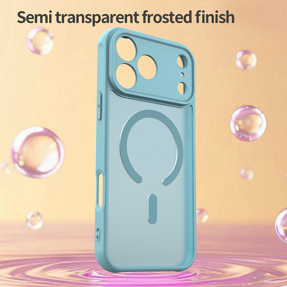Husa MagSafe pentru Apple iPhone 18 Pro / 17 Pro, Techsuit, HaloFrost II, Verde Deschis