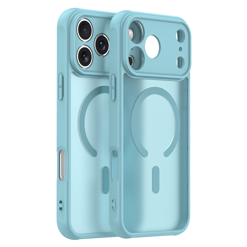 Husa MagSafe pentru Apple iPhone 18 Pro / 17 Pro, Techsuit, HaloFrost II, Verde Deschis