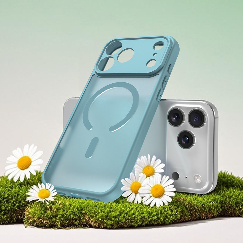 Husa MagSafe pentru Apple iPhone 18 Pro / 17 Pro, Techsuit, HaloFrost II, Verde Deschis
