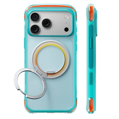 Husa MagSafe pentru Apple iPhone 18 Pro / 17 Pro, Torras, O3 Air Core, Turcoaz