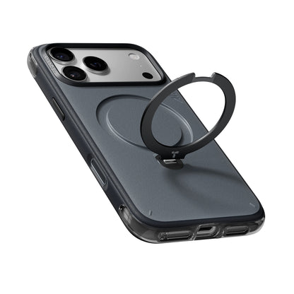 Husa MagSafe pentru Apple iPhone 18 Pro / 17 Pro, Torras, Ostand Q3 Air Essential, Neagra