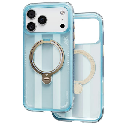 Husa MagSafe pentru Apple iPhone 18 Pro / 17 Pro, Torras, Ostand Q3 Air Football, Bleu