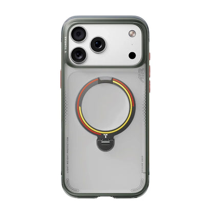 Husa MagSafe pentru Apple iPhone 18 Pro / 17 Pro, Torras, Ostand Q3 Air Football, Gri