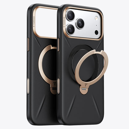 Husa MagSafe pentru Apple iPhone 18 Pro / 17 Pro, Torras, QPRO Leather, Neagra