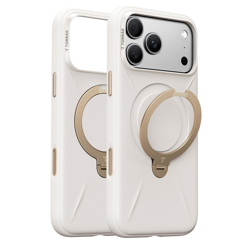 Husa MagSafe pentru Apple iPhone 18 Pro / 17 Pro, Torras, QPRO Silicone, Alba